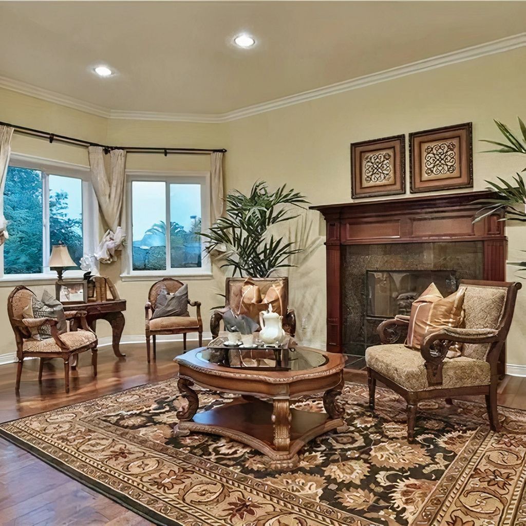 The interior living space showcases the functional, comfortable layout of the Diamond Bar home.