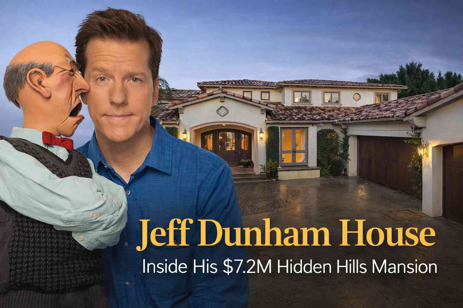 Jeff Dunham House: Inside His $7.2M Hidden Hills Mansion - NylaHome