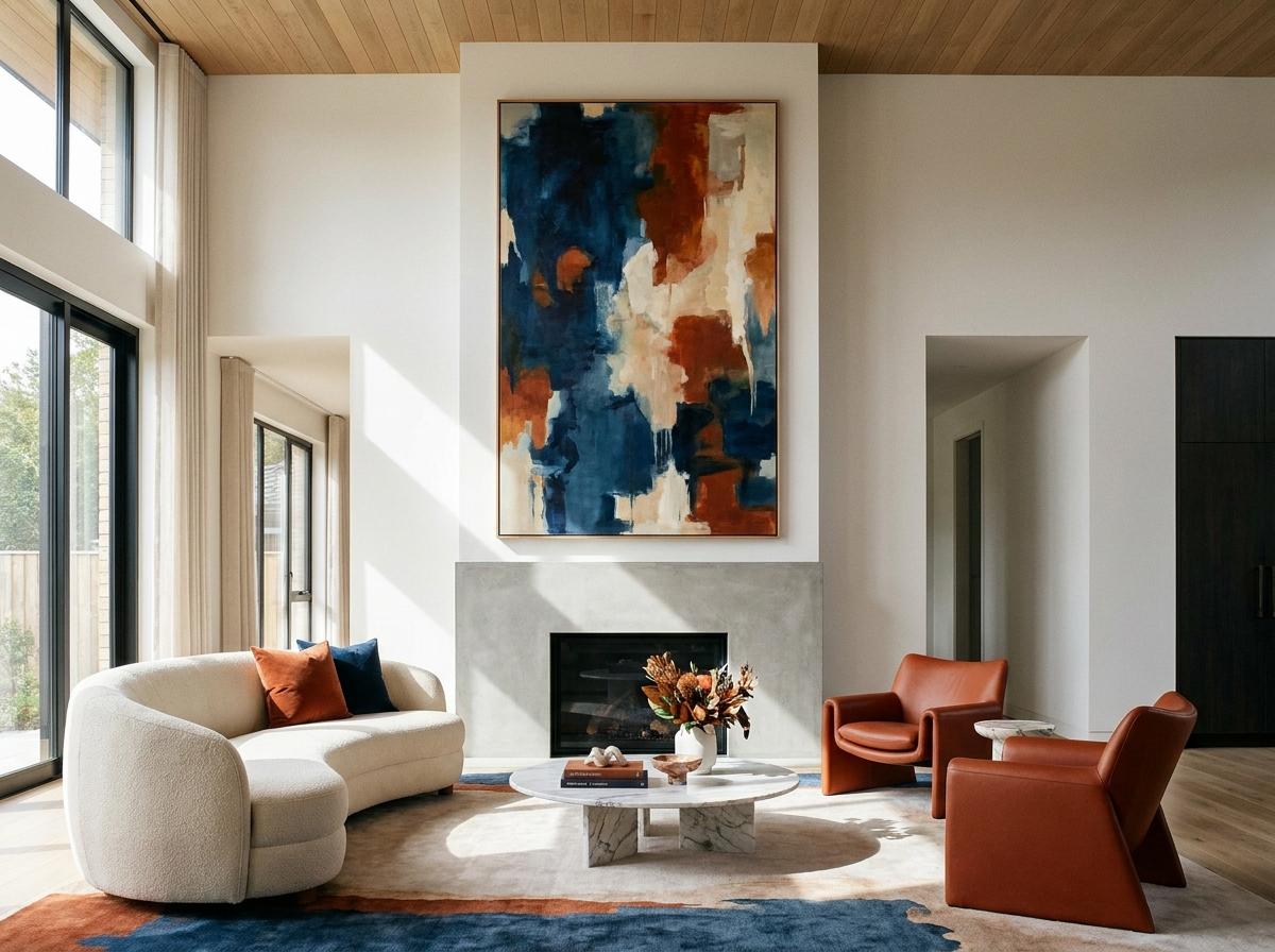 The growing wall art market reflects a shift away from generic filler pieces toward architecturally scaled art that drives room composition