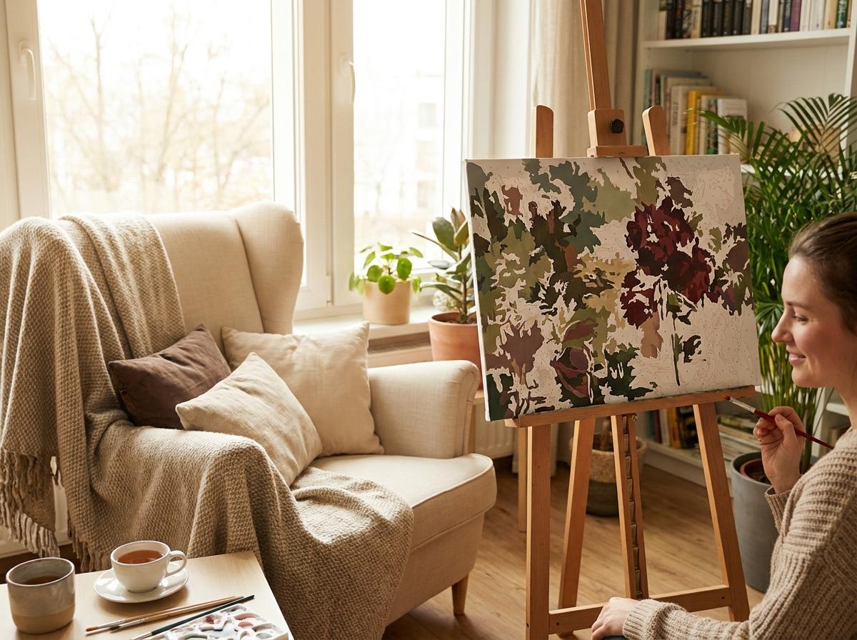 Art-making as a calming, meditative home practice